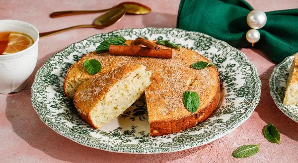 Постный манник с яблоками, пошаговый рецепт с фото на 395 ккал