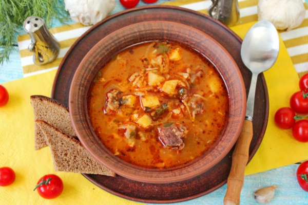 Суп харчо с картошкой