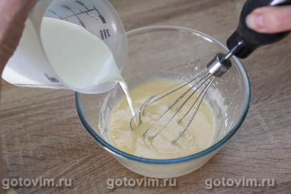 Бисквитный торт с заварным кремом в микроволновке Бисквитный торт с заварным кремом в микроволновке