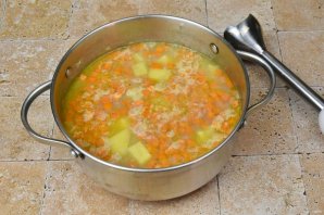 Картофельный суп с брокколи