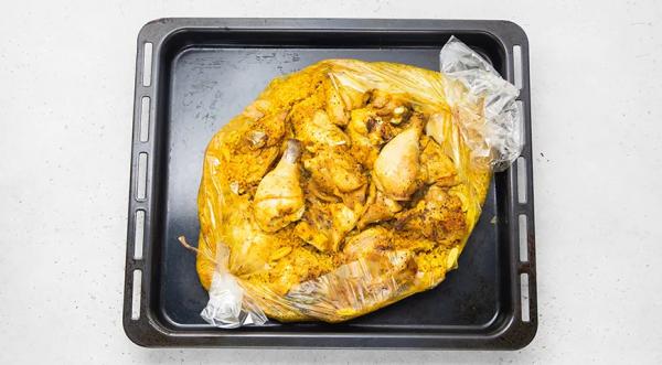 Булгур с курицей в рукаве в духовке, пошаговый рецепт с фото на 740 ккал