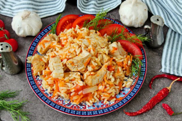 Рис с мясом в мультиварке Рис с мясом в мультиварке