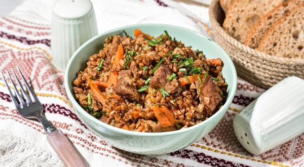 Гречка по-купечески в казане, пошаговый рецепт с фото на 588 ккал