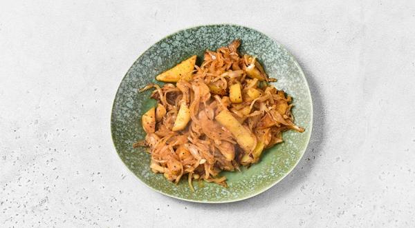 Жареная картошка с капустой, пошаговый рецепт с фото на 304 ккал Жареная картошка с капустой, пошаговый рецепт с фото на 304 ккал
