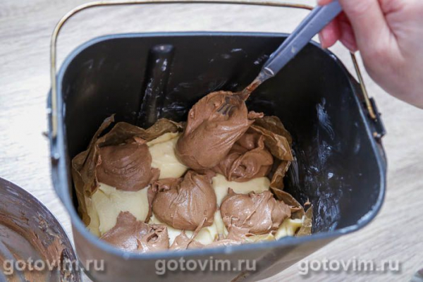 Мраморный кекс в хлебопечке Мраморный кекс в хлебопечке