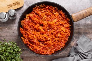 Постная солянка из свежей капусты Постная солянка из свежей капусты
