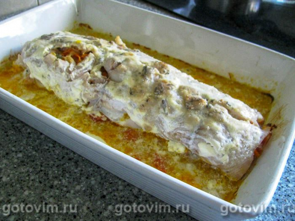 Рулет из трески с овощами Рулет из трески с овощами