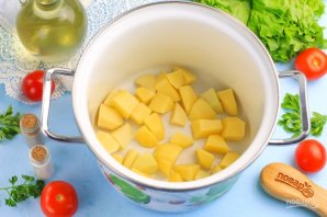 Постный суп с фасолью Постный суп с фасолью