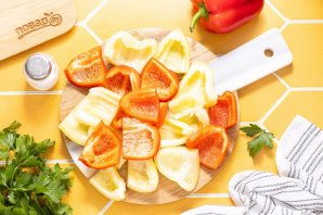 Маринованный болгарский перец с чесноком