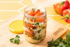 Маринованный болгарский перец с чесноком