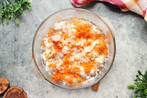 Курица с картошкой в микроволновке